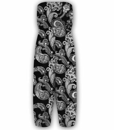 New Womens Floral Sheering Gathered Bandeau Boobtube Playsuit Jumpsuit Plus Size