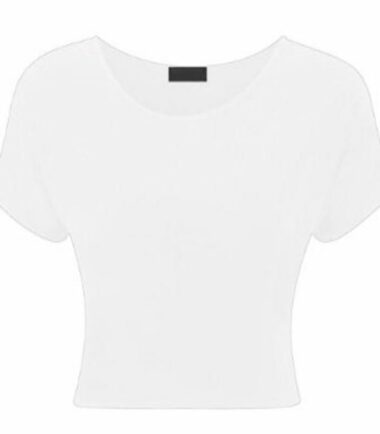 NEW-WOMENS-LADIES-PLAIN-CROP-TOP-T-SHIRT-CAP-SLEEVE-ROUND-NECK-MINI-TOPS-8-14 NEW WOMENS LADIES PLAIN CROP TOP T SHIRT CAP SLEEVE ROUND NECK MINI TOPS 8-14