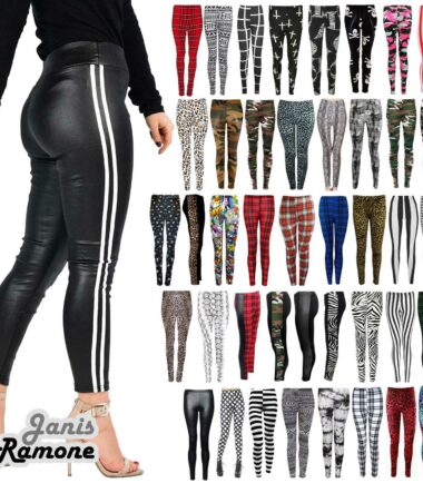 New Womens Ladies Printed Skinny Full Length Leggings Sexy Stretchy Trouser Pant
