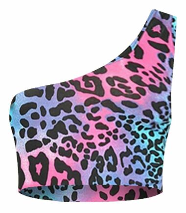Womens-One-Shoulder-Printed-Sleeveless-Sports-Bralet-Blouse-Summer-Vest-Crop-Top Womens One Shoulder Printed Sleeveless Sports Bralet Blouse Summer Vest Crop Top