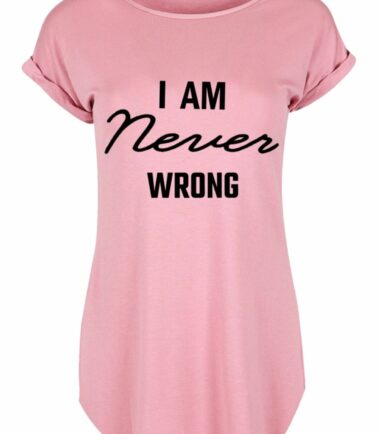 Womens-Ladies-Never-Wrong-Turn-Up-Cap-Sleeve-Baggy-T-Shirt-Summer-Curve-Hem-Tops Womens Ladies Never Wrong Turn Up Cap Sleeve Baggy T-Shirt Summer Curve Hem Tops