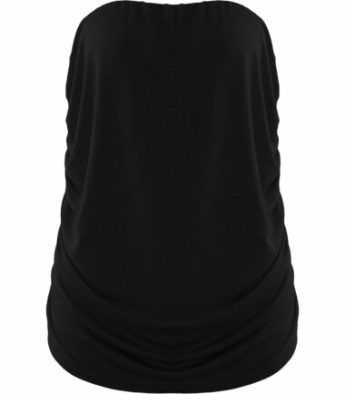 New-Womens-Plain-Boobtube-Bandeau-Strapless-Side-Ruched-Summer-Vest-T-Shirt-Top New Womens Plain Boobtube Bandeau Strapless Side Ruched Summer Vest T-Shirt Top