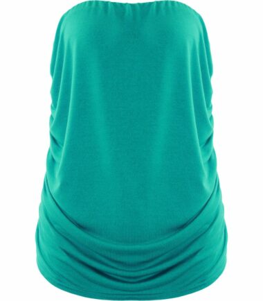 New-Womens-Plain-Boobtube-Bandeau-Strapless-Side-Ruched-Summer-Vest-T-Shirt-Top New Womens Plain Boobtube Bandeau Strapless Side Ruched Summer Vest T-Shirt Top