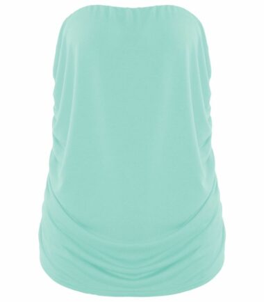 New-Womens-Plain-Boobtube-Bandeau-Strapless-Side-Ruched-Summer-Vest-T-Shirt-Top New Womens Plain Boobtube Bandeau Strapless Side Ruched Summer Vest T-Shirt Top