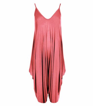 Womens Ladies Plain Cami Jumpsuit Baggy Oversized Harem Alibaba Romper Playsuit