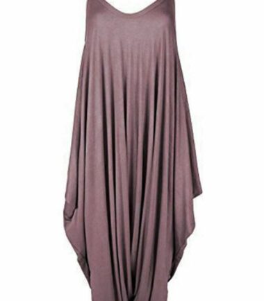 Womens Ladies Plain Cami Jumpsuit Baggy Oversized Harem Alibaba Romper Playsuit