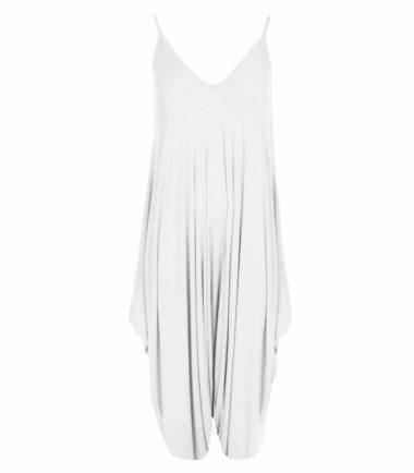 Womens Ladies Plain Cami Jumpsuit Baggy Oversized Harem Alibaba Romper Playsuit