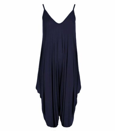 Womens Ladies Plain Cami Jumpsuit Baggy Oversized Harem Alibaba Romper Playsuit