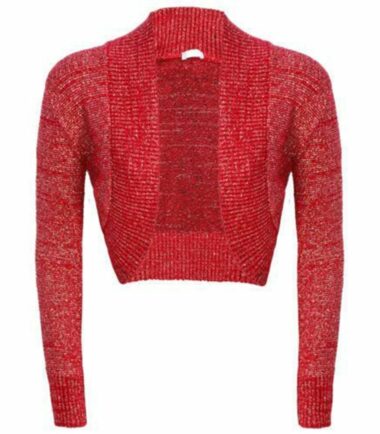 New-Womens-Long-Sleeve-Shiny-Lurex-Knitted-Bolero-Shrug-Crop-Cardigan-Short-Top New Womens Long Sleeve Shiny Lurex Knitted Bolero Shrug Crop Cardigan Short Top