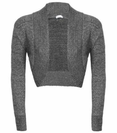 New-Womens-Long-Sleeve-Shiny-Lurex-Knitted-Bolero-Shrug-Crop-Cardigan-Short-Top New Womens Long Sleeve Shiny Lurex Knitted Bolero Shrug Crop Cardigan Short Top