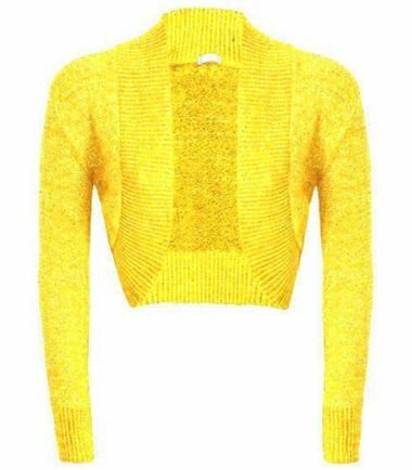 New-Womens-Long-Sleeve-Shiny-Lurex-Knitted-Bolero-Shrug-Crop-Cardigan-Short-Top New Womens Long Sleeve Shiny Lurex Knitted Bolero Shrug Crop Cardigan Short Top