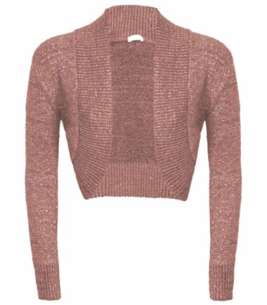 New-Womens-Long-Sleeve-Shiny-Lurex-Knitted-Bolero-Shrug-Crop-Cardigan-Short-Top New Womens Long Sleeve Shiny Lurex Knitted Bolero Shrug Crop Cardigan Short Top