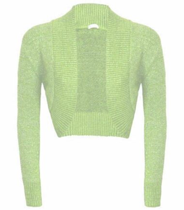 New-Womens-Long-Sleeve-Shiny-Lurex-Knitted-Bolero-Shrug-Crop-Cardigan-Short-Top New Womens Long Sleeve Shiny Lurex Knitted Bolero Shrug Crop Cardigan Short Top