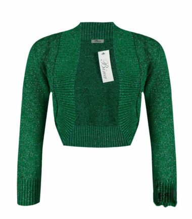New-Womens-Long-Sleeve-Shiny-Lurex-Knitted-Bolero-Shrug-Crop-Cardigan-Short-Top New Womens Long Sleeve Shiny Lurex Knitted Bolero Shrug Crop Cardigan Short Top