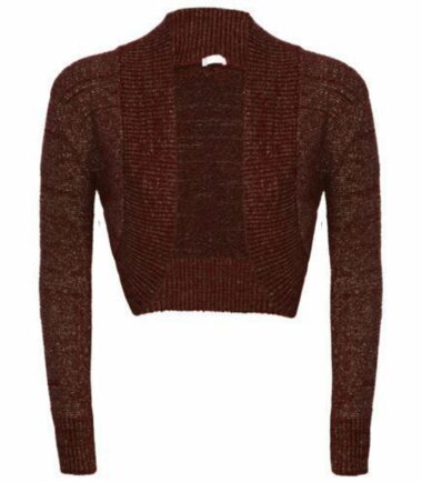 New-Womens-Long-Sleeve-Shiny-Lurex-Knitted-Bolero-Shrug-Crop-Cardigan-Short-Top New Womens Long Sleeve Shiny Lurex Knitted Bolero Shrug Crop Cardigan Short Top
