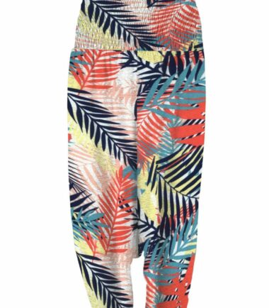 New Womens Floral Print Sheering Ali Baba Harem Hippie Leggings Pants Plus Size