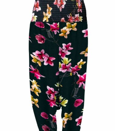 New-Womens-Floral-Print-Sheering-Ali-Baba-Harem-Hippie-Leggings-Pants-Plus-Size New Womens Floral Print Sheering Ali Baba Harem Hippie Leggings Pants Plus Size