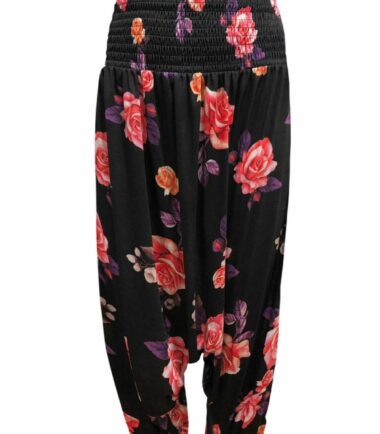 New-Womens-Floral-Print-Sheering-Ali-Baba-Harem-Hippie-Leggings-Pants-Plus-Size New Womens Floral Print Sheering Ali Baba Harem Hippie Leggings Pants Plus Size