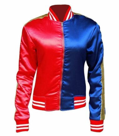 Kids Girls Red Blue Misfit Suicide Squad Halloween Costume Jacket Leggings Pant
