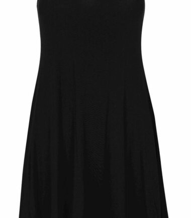 New-Womens-Plain-Camisole-Strappy-Flared-Cami-Swing-Mini-Dress-Summer-Vest-Top New Womens Plain Camisole Strappy Flared Cami Swing Mini Dress Summer Vest Top
