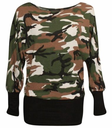 New-Womens-Printed-Long-Sleeve-Baggy-Batwing-T-Shirt-Top-Ladies-Party-Dress-Top New Womens Printed Long Sleeve Baggy Batwing T Shirt Top Ladies Party Dress Top