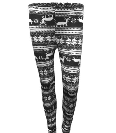 GIRLS-CHRISTMAS-LEGGINGS-BLACK-RED-REINDEER-KIDS-XMAS-OUTFIT-3-13-YEARS-FESTIVE GIRLS CHRISTMAS LEGGINGS BLACK RED REINDEER KIDS XMAS OUTFIT 3-13 YEARS FESTIVE