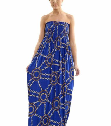 New-Womens-Tropical-Leaf-Floral-Print-Sheering-Boobtube-Bandeau-Long-Maxi-Dress New Womens Tropical Leaf Floral Print Sheering Boobtube Bandeau Long Maxi Dress