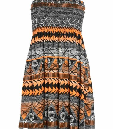 New Womens Floral Leaf Print Sheering Gathered Bandeau Top Boobtube Mini Dress
