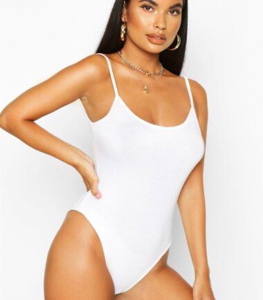 New-Womens-Plain-Sleeveless-Cami-Vest-Thin-Strappy-Leotard-Bodysuit-Summer-Top New Womens Plain Sleeveless Cami Vest Thin Strappy Leotard Bodysuit Summer Top