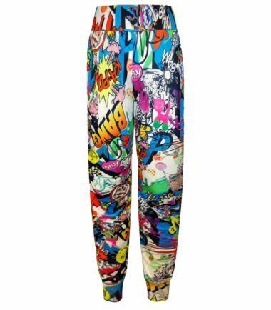 New Womens Ladies Printed Cuffed Bottom Ali Baba Harem Baggy Trousers Leggings