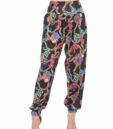 New-Womens-Ladies-Printed-Cuffed-Bottom-Ali-Baba-Harem-Baggy-Trousers-Leggings New Womens Ladies Printed Cuffed Bottom Ali Baba Harem Baggy Trousers Leggings