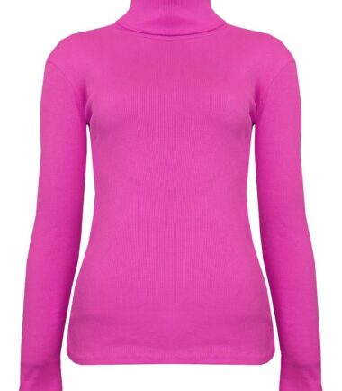 New-Womens-Plain-Ribbed-Knitted-Polo-Turtle-Neck-Stretch-Long-Sleeve-Jumper-Top New Womens Plain Ribbed Knitted Polo Turtle Neck Stretch Long Sleeve Jumper Top