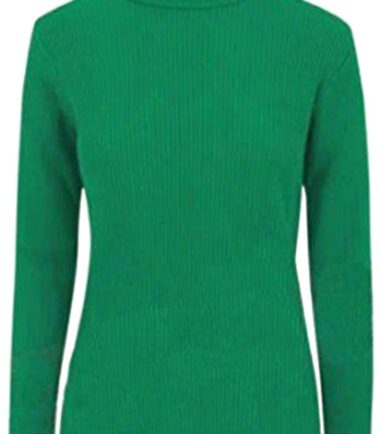 New-Womens-Plain-Ribbed-Knitted-Polo-Turtle-Neck-Stretch-Long-Sleeve-Jumper-Top New Womens Plain Ribbed Knitted Polo Turtle Neck Stretch Long Sleeve Jumper Top