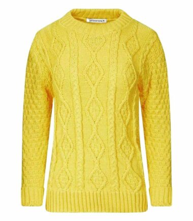 New Womens Crew Neck Chunky Cable Knitted Long Sleeve Warm Jumper Sweater Dress