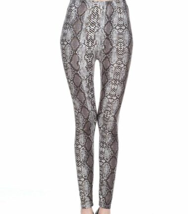 New Women Grey Snake Print Cami Vest Top Swing Maxi Midi Dress Cardigan Leggings