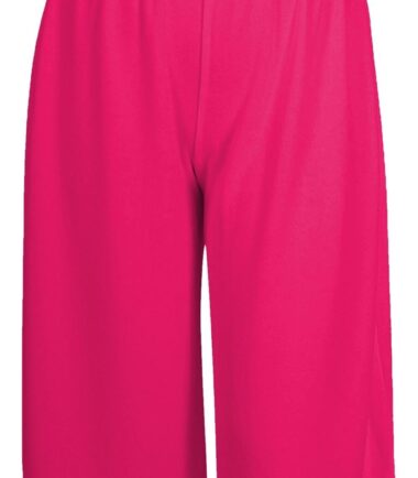 Womens-Plain-Wide-Leg-Culottes-3/4-Length-Shorts-Trousers-Casual-Palazzo-Pants Womens Plain Wide Leg Culottes 3/4 Length Shorts Trousers Casual Palazzo Pants