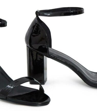 Shelikes Womens Unisex Drag Queen Cross Peep Toe Buckle Ankle Plus Size Heels