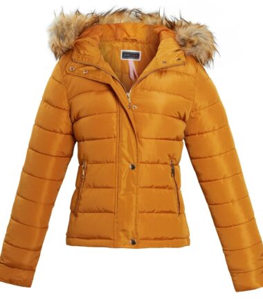 Shelikes Womens Fur Winter Quilted Hooded Parka Jacket Size 8 to 16