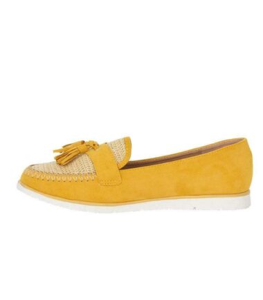 Shelikes Womens Slip On Tassle Suede Flat Loafers Brogues Slider Summer Shoes