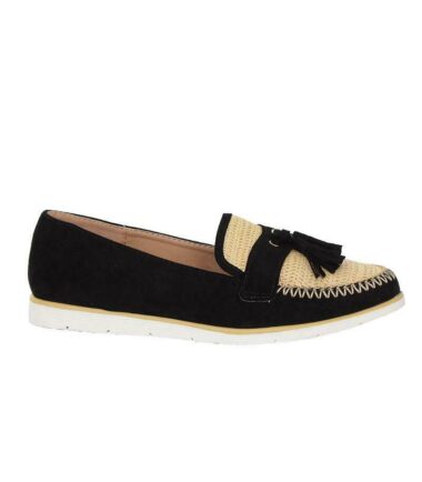 Shelikes Womens Slip On Tassle Suede Flat Loafers Brogues Slider Summer Shoes