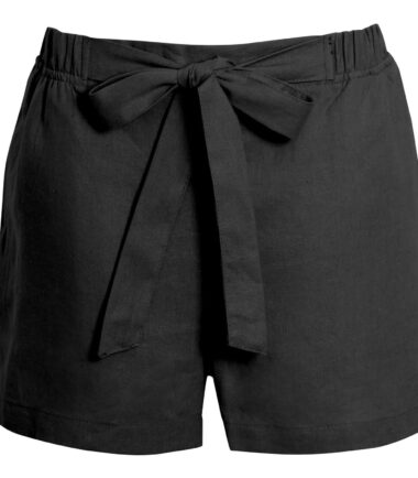 Shelikes Womens Shorts Linen High Waisted Summer Beach Casual 10-20