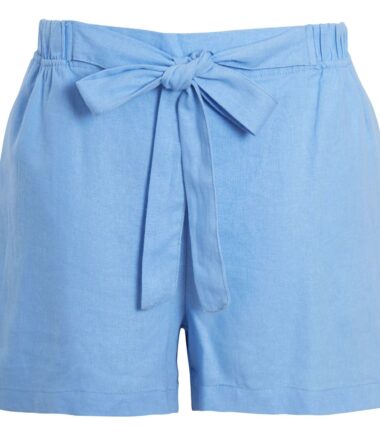 Shelikes Womens Shorts Linen High Waisted Summer Beach Casual 10-20