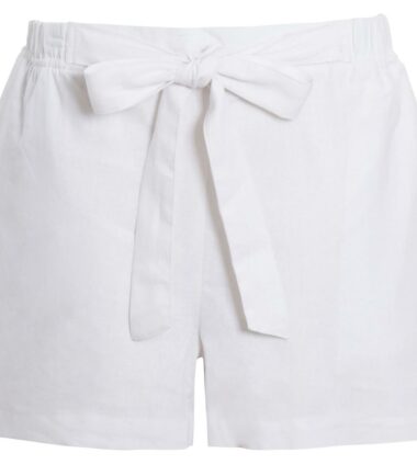 Shelikes Womens Shorts Linen High Waisted Summer Beach Casual 10-20