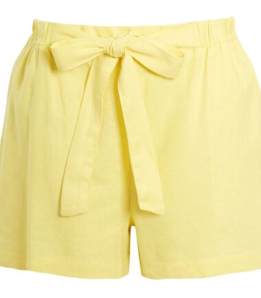 Shelikes Womens Shorts Linen High Waisted Summer Beach Casual 10-20