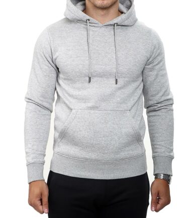Mens Pullover Hoodie Hooded Sweatshirt Fleece Top Plain Hoody Jumper S - 5XL