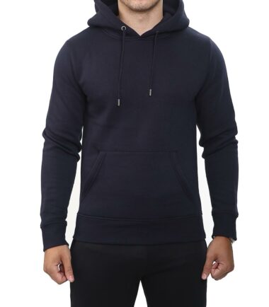 Mens Pullover Hoodie Hooded Sweatshirt Fleece Top Plain Hoody Jumper S - 5XL