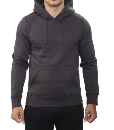 Mens Pullover Hoodie Hooded Sweatshirt Fleece Top Plain Hoody Jumper S - 5XL