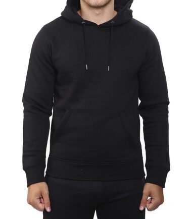Mens Pullover Hoodie Hooded Sweatshirt Fleece Top Plain Hoody Jumper S - 5XL