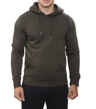 Mens Pullover Hoodie Hooded Sweatshirt Fleece Top Plain Hoody Jumper S - 5XL