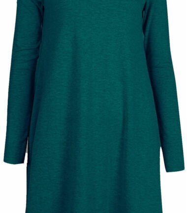 GIRLS SWING DRESS LONG SLEEVE SKATER TOP KIDS PLAIN PRINTED 3-13 YEARS CHRISTMAS